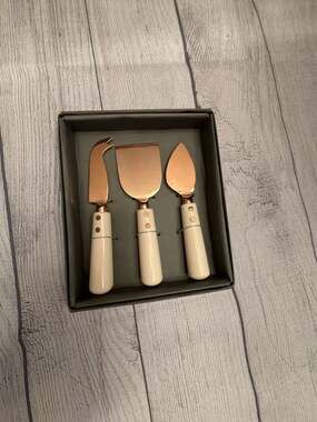 Thirstystone 3-Piece Copper Tip Cheese Knife Set